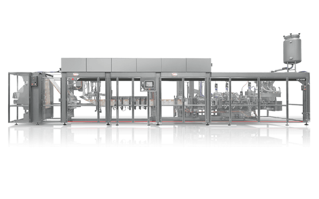 Ima Ilapak horizontal Doypack machine LUX DD 235-100/8 Horizontal Stand up Pouching for liquids in doy pack stand up pouch